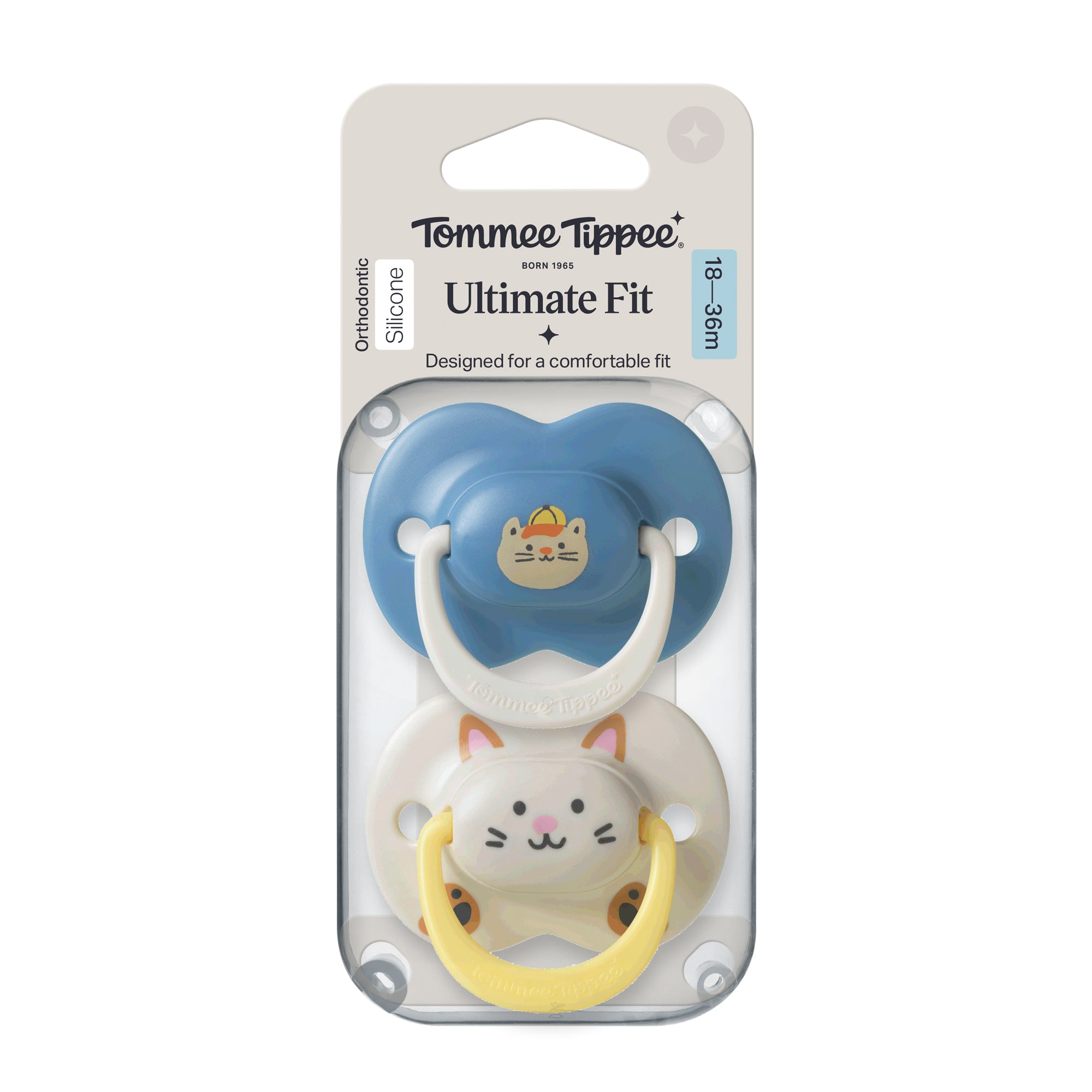 Ultimate Fit Orthodontic Silicone X2 Soothers 18-36M